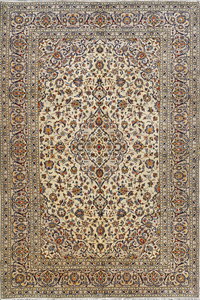 Kashan - Hand Knotted Wool Rug - 300x207cms