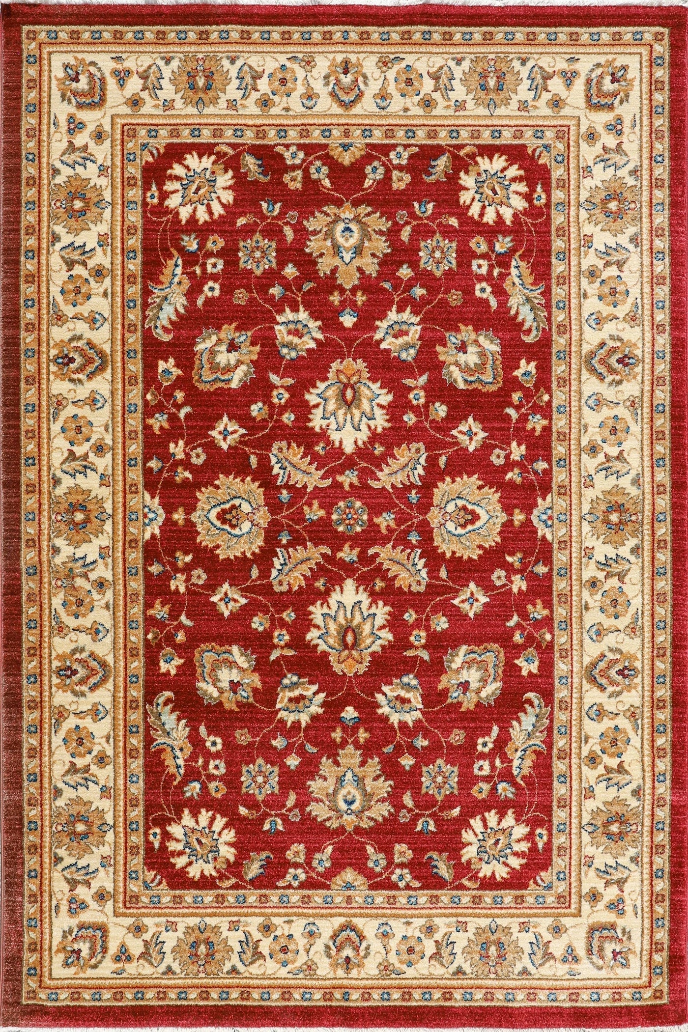 Marakesh Traditional Rug 1259 Red Ivory