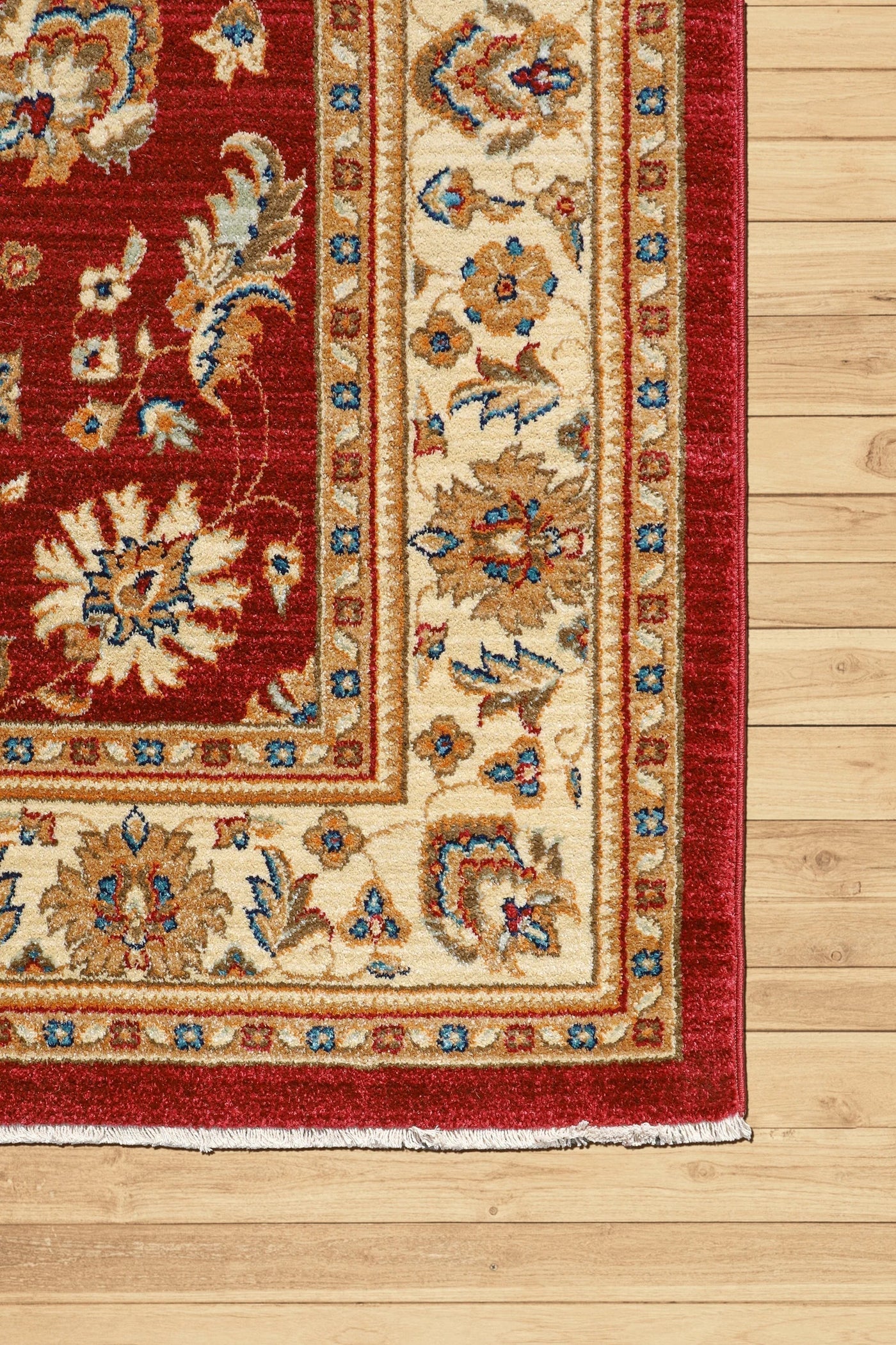 Marakesh Traditional Rug 1259 Red Ivory