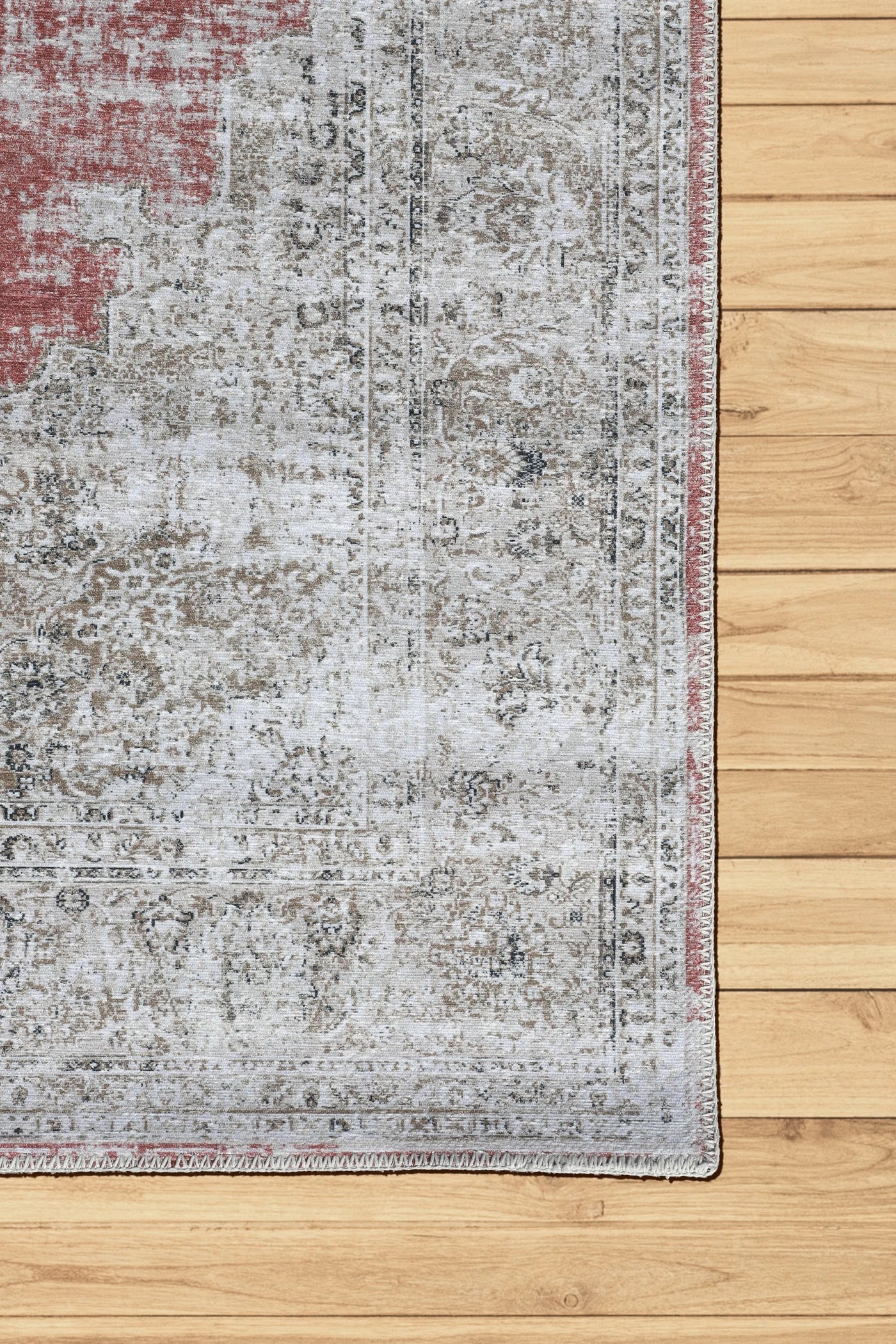 New Jersey Distressed Rug - 129 Red