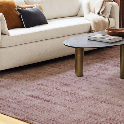 iris plain velvety soft hand loomed viscose modern rug