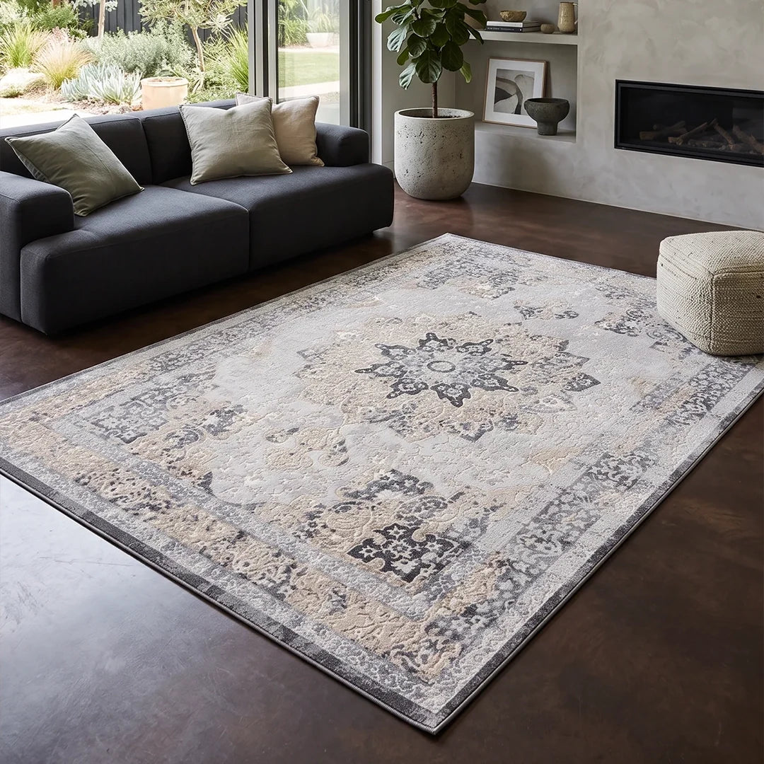 Cyrus Neutral Rug Soft Rugs | Soft Distressed Modern Rugs | Cyrus Rugs