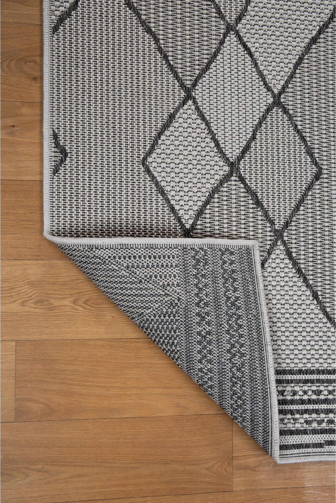 Miran Flatweave Rug 110 - Grey