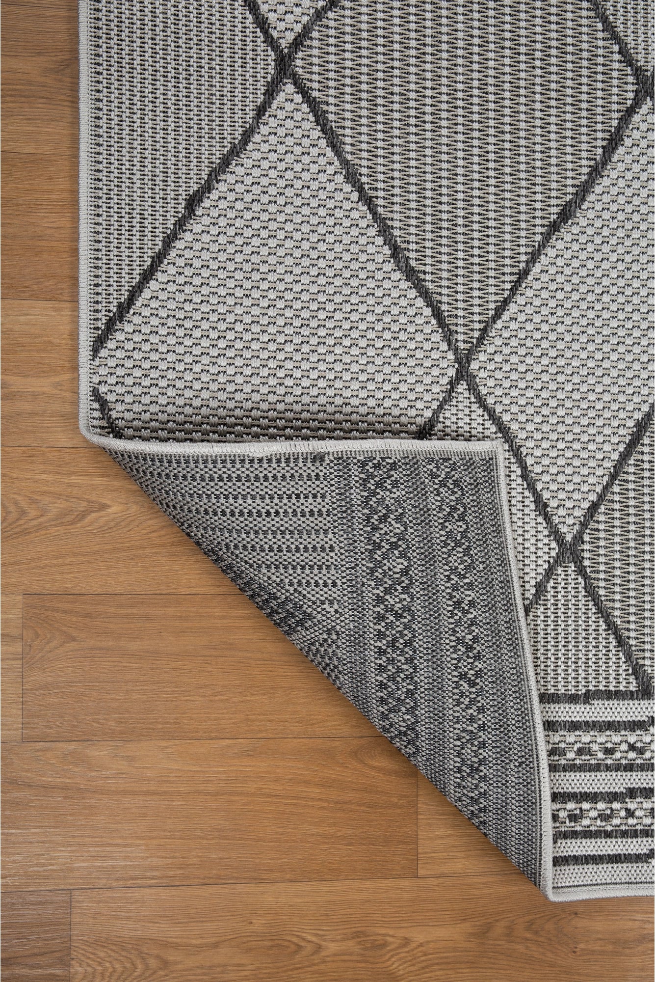 Miran Flatweave Rug 110 - Grey