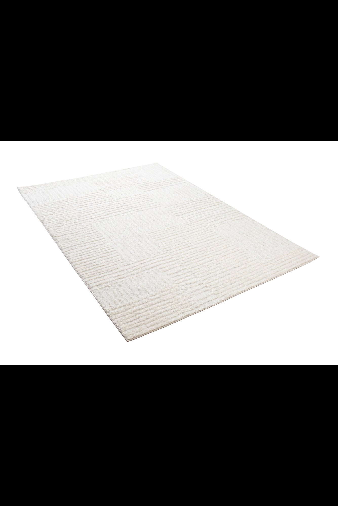 Silver Soft Rug 104  - Cream