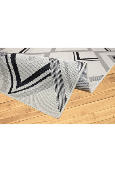 Sisalo Geometric Flatweave Rug - 102 Beige