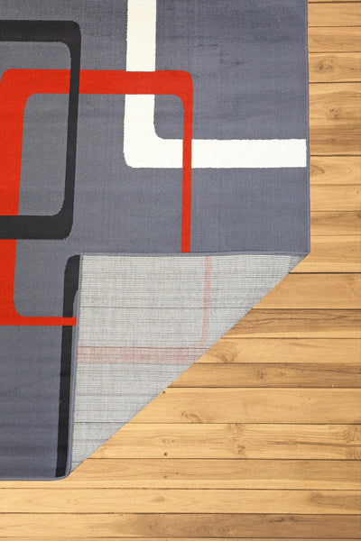 Gino Geometric Rug - 106 Red