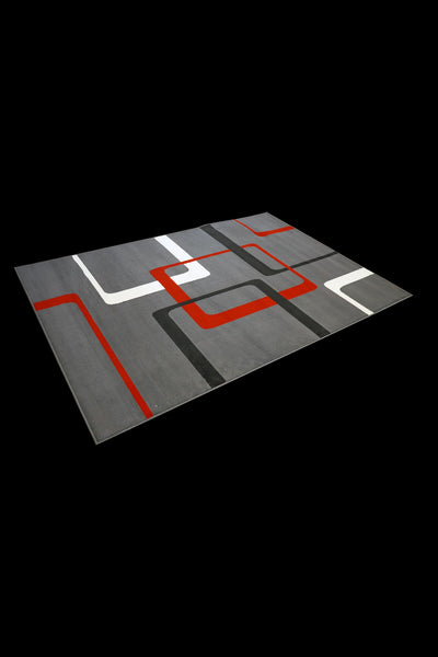 Gino Geometric Rug - 106 Red