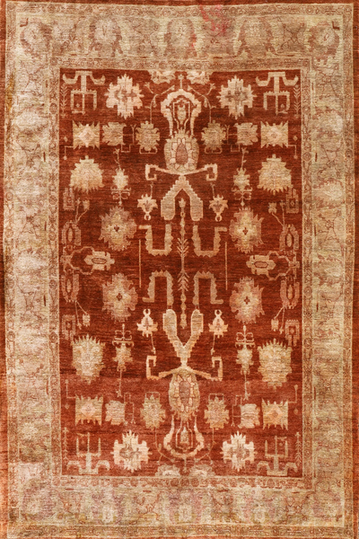Tolidi - Uzbek Hand Knotted Wool Rug - 269x 214 cm