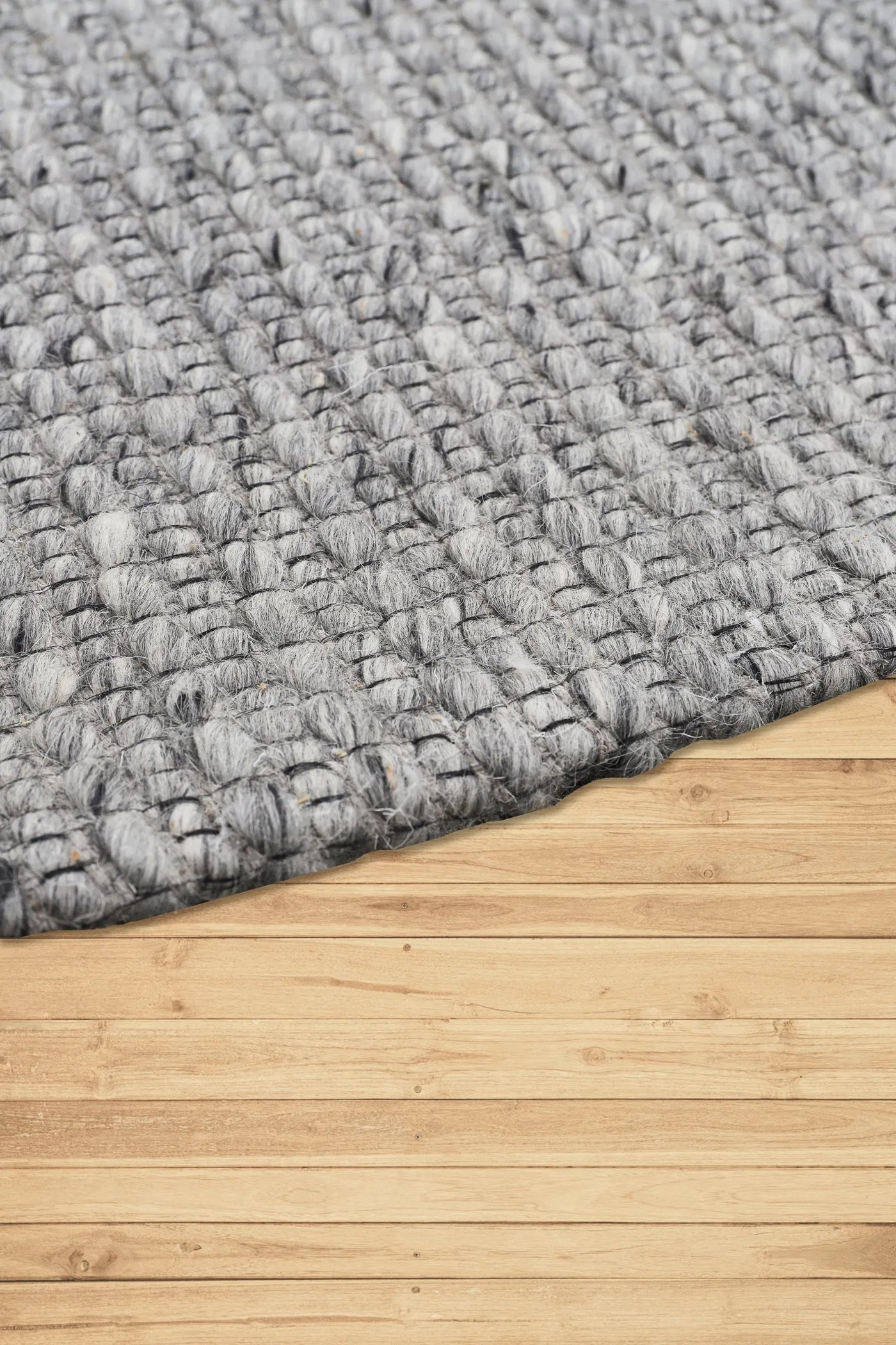 Hampton Handwoven Rug - 116 Grey