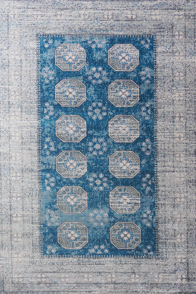 New Jersey Distressed Rug - 140 Blue