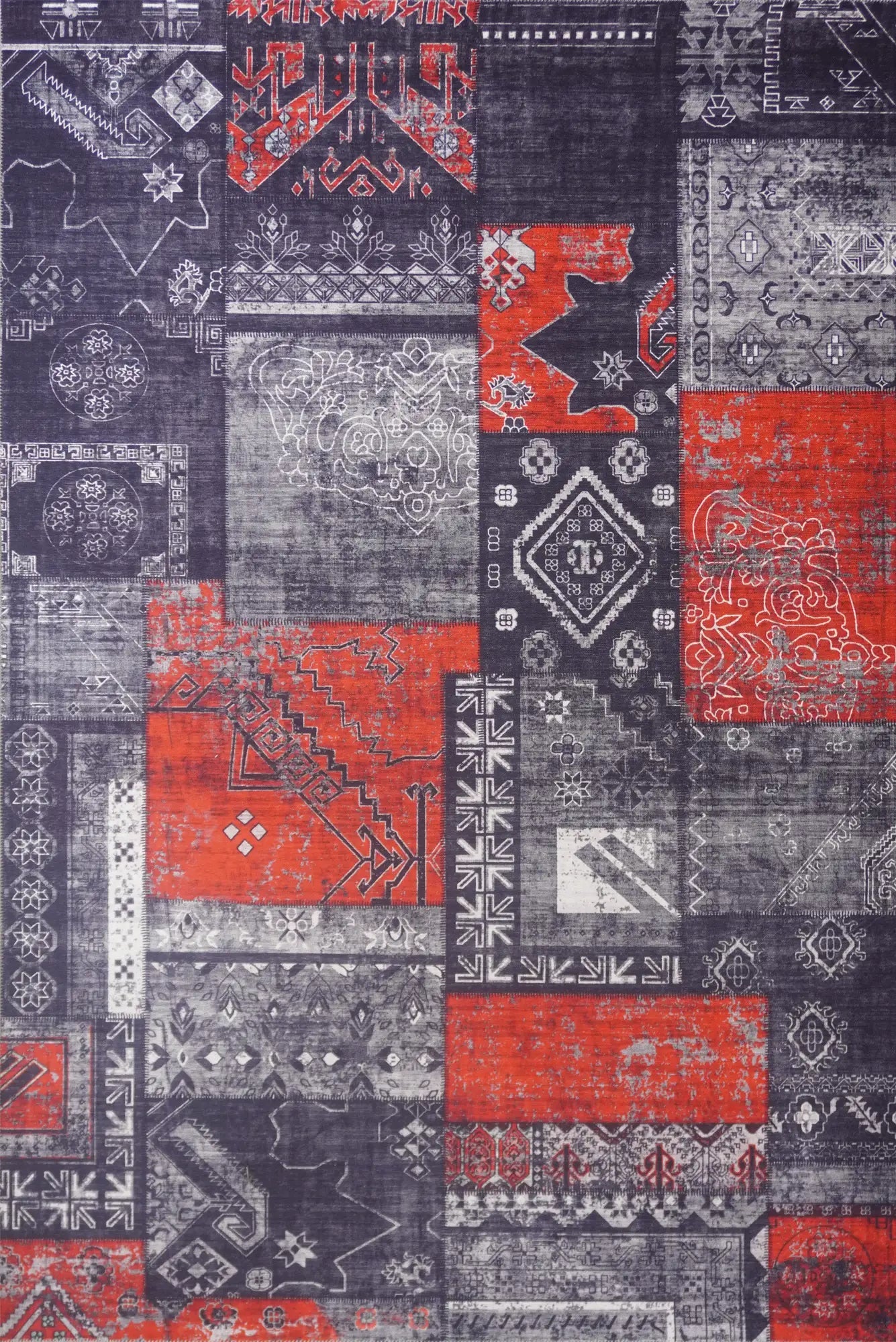 New Jersey Distressed Rug - 134 Red | Buy Rugs Online | Cyrus Rugs