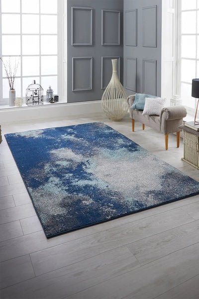 Allegra Abstract Rug - 101 Blue
