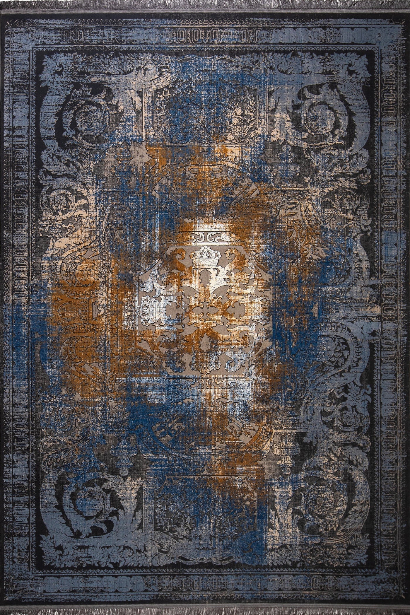 York Distressed Rug - 101 Blue