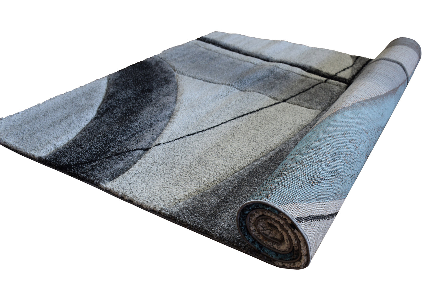 Love Abstract Rug - 101 Blue