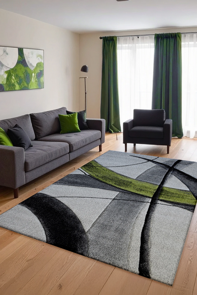 Love Abstract Rug - 103 Green