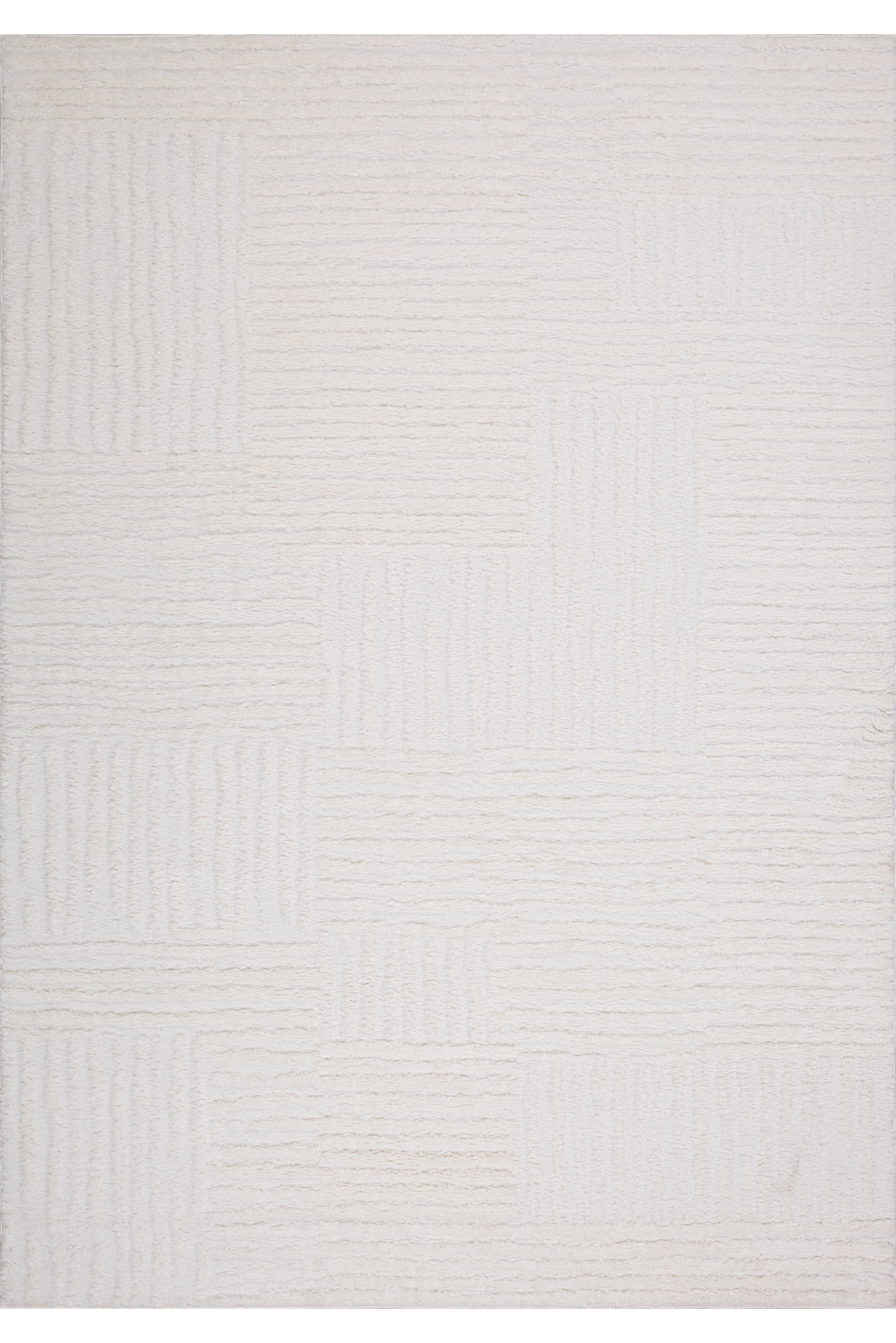 Silver Soft Rug 104  - Cream