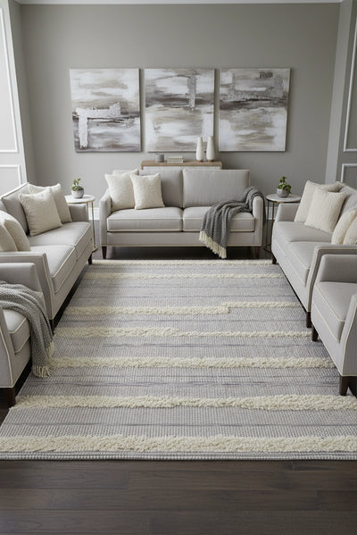 Elizabeth Geometric Rug - 105 Grey