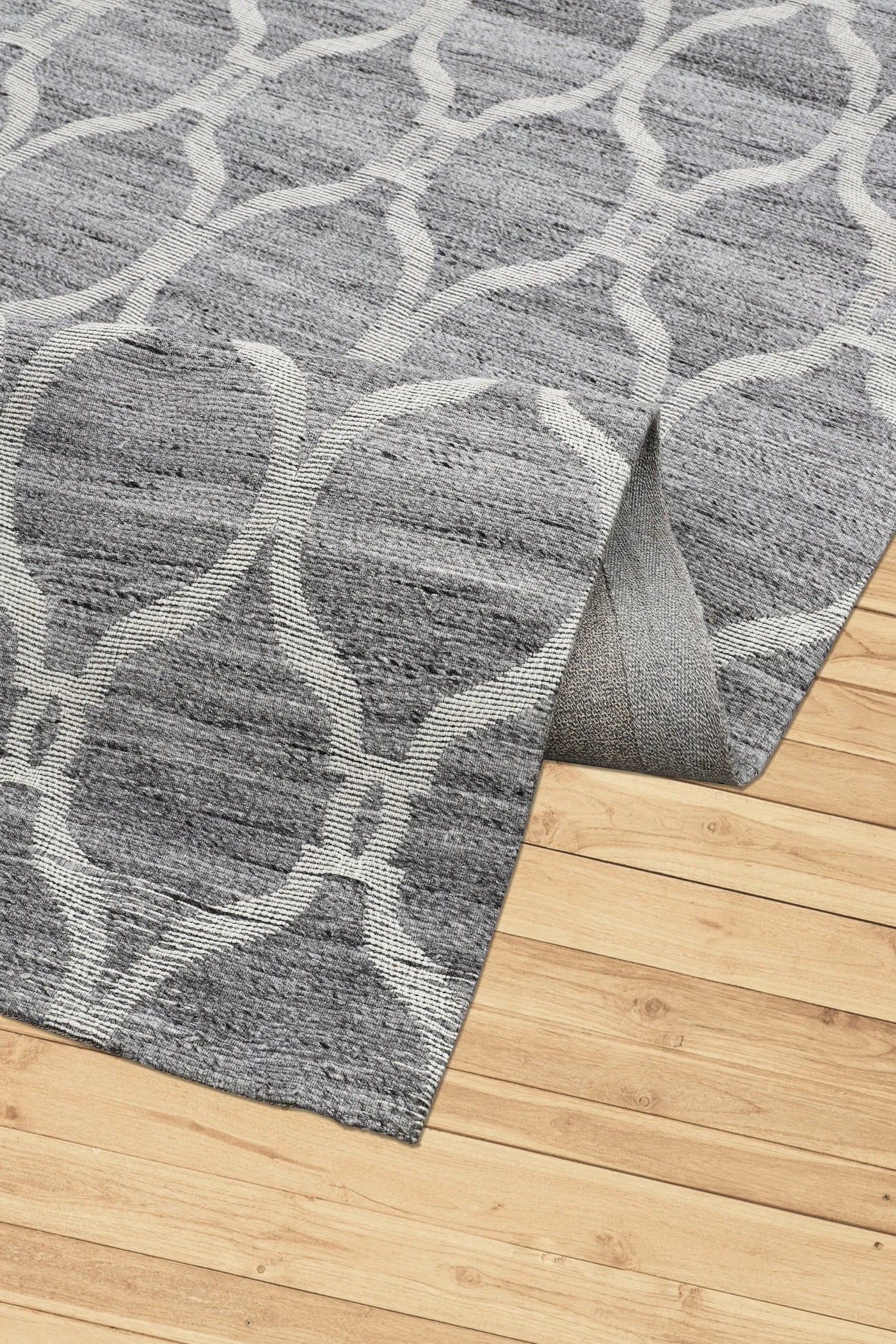 Hampton Handwoven Rug - 114 Grey