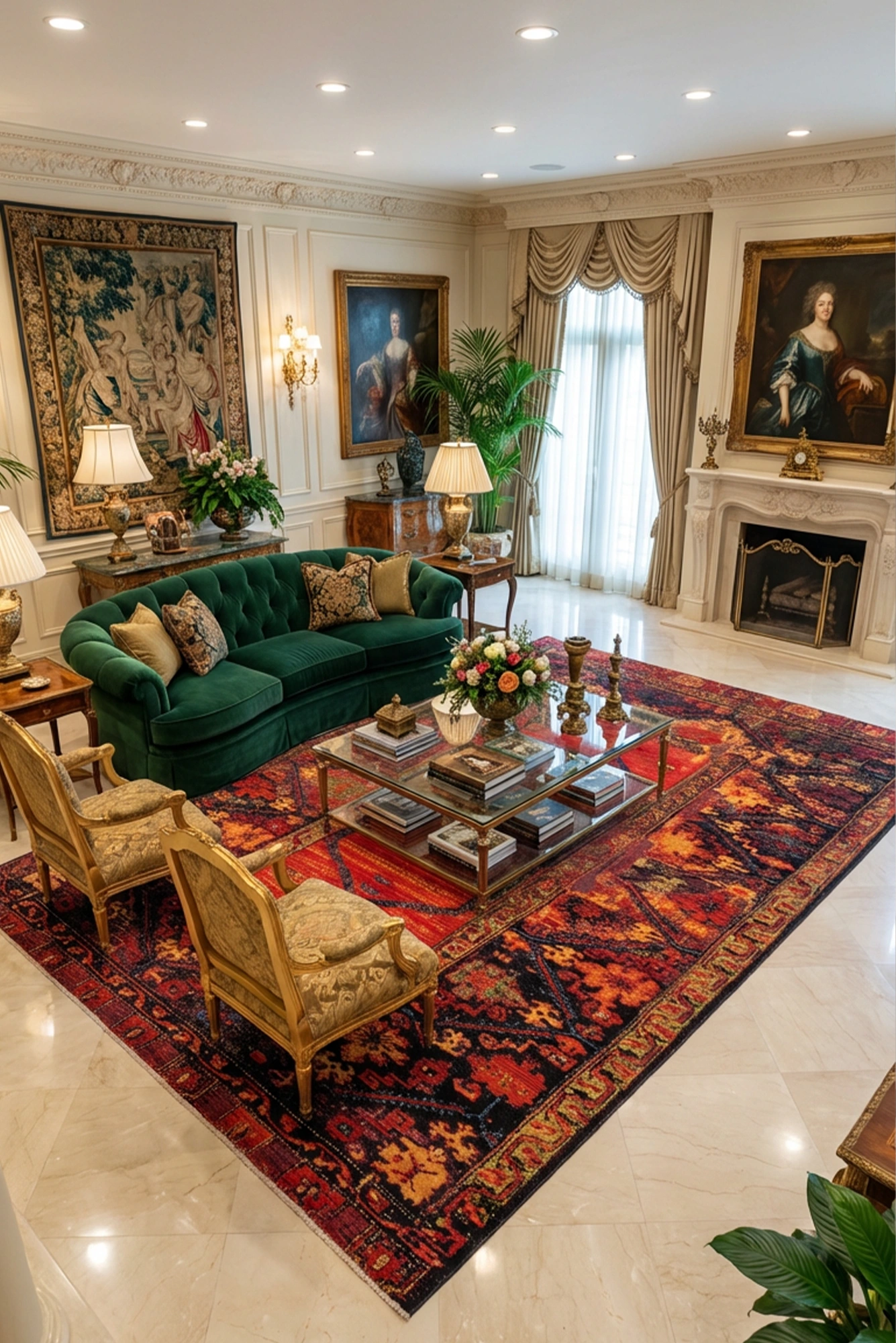 Mexico traditional Rug - 108 Red