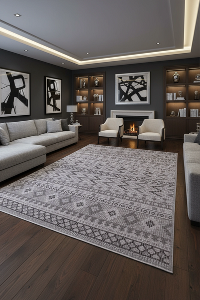 Miran Flatweave Rug 109 - Grey