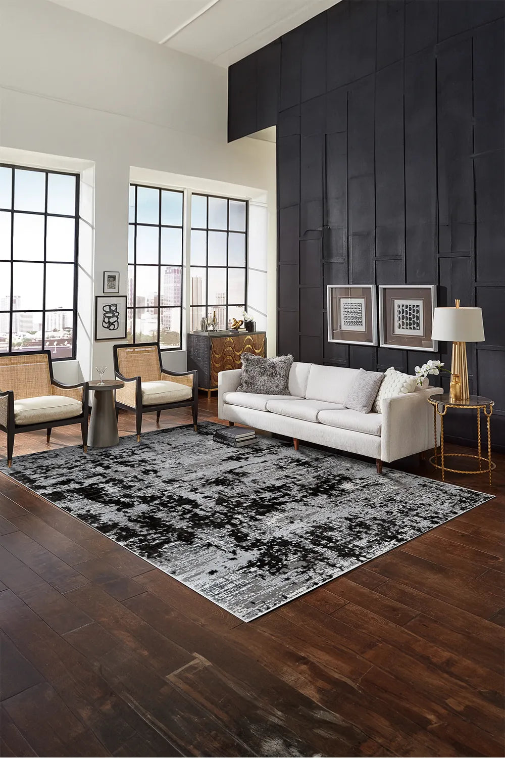 Brilliant Abstract Rug - 108 Grey