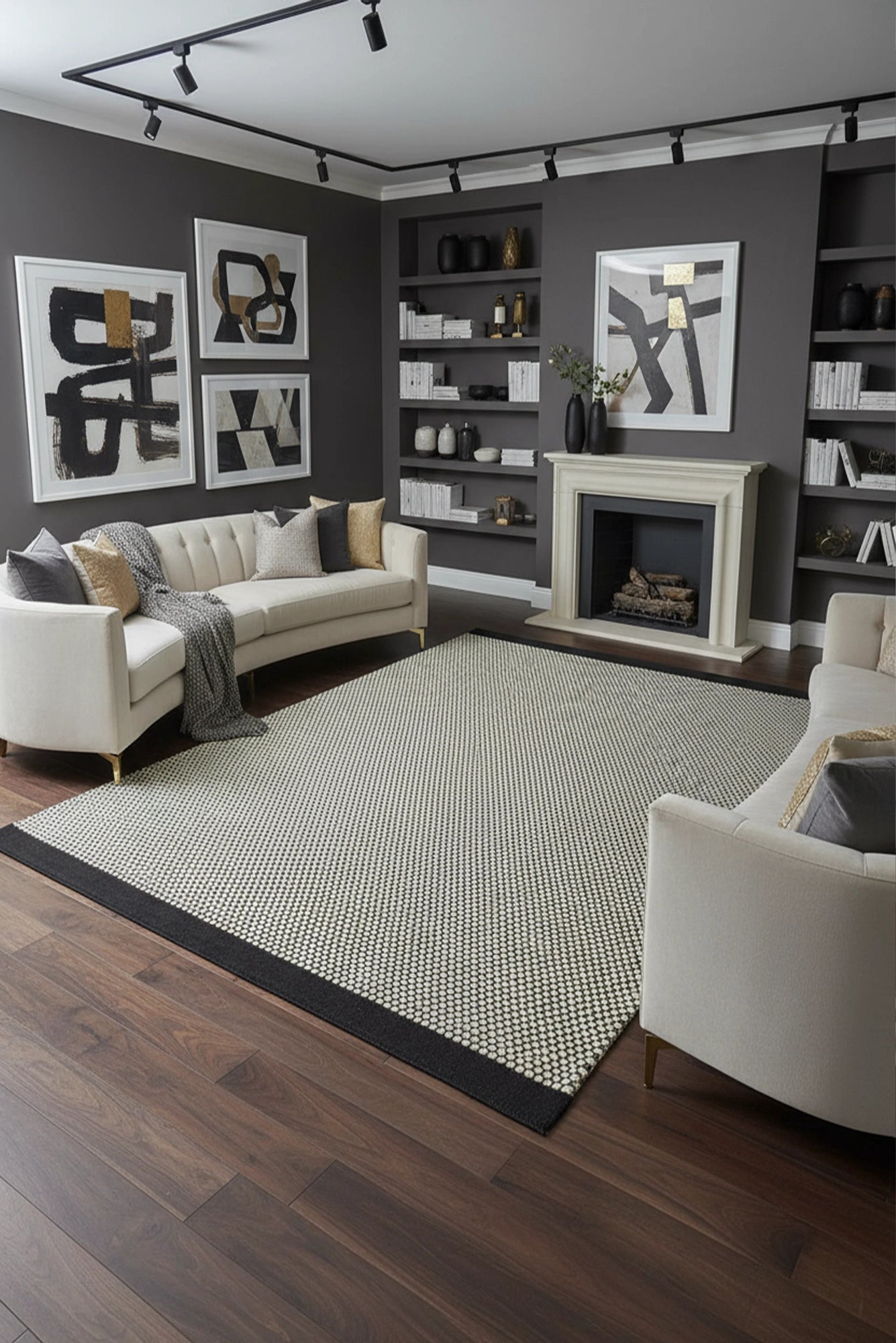 Hampton Handwoven Rug - 101 Grey