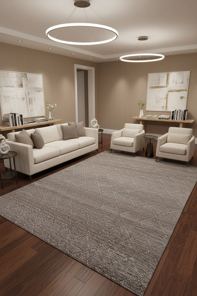 Hampton Handwoven Rug - 110 Brown