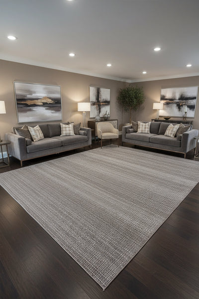Hampton Handwoven Rug - 115 Grey