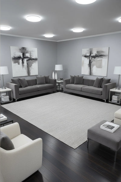 Hampton Handwoven Rug - 117 Grey