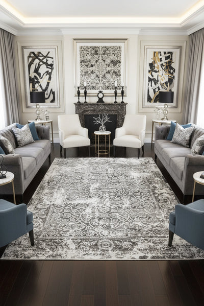 Kansas Contemporary Abstract Rug - 102 Beige