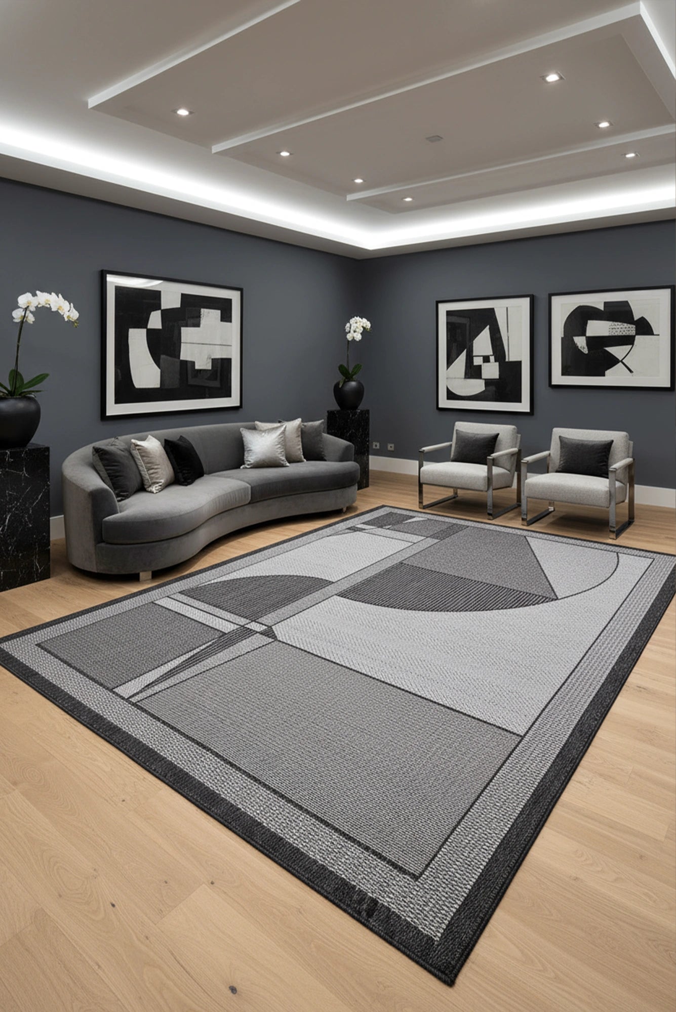 Miran Flatweave Rug 107 - Grey