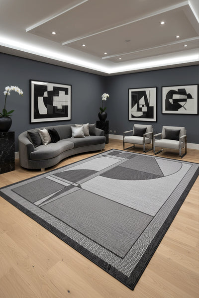 Miran Flatweave Rug 107 - Grey