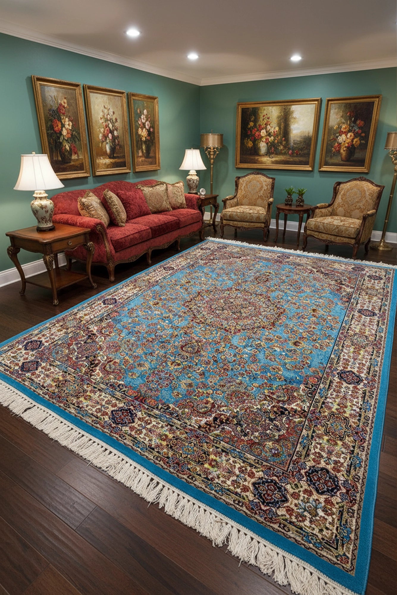 Persico Traditional Rug - 135 Blue