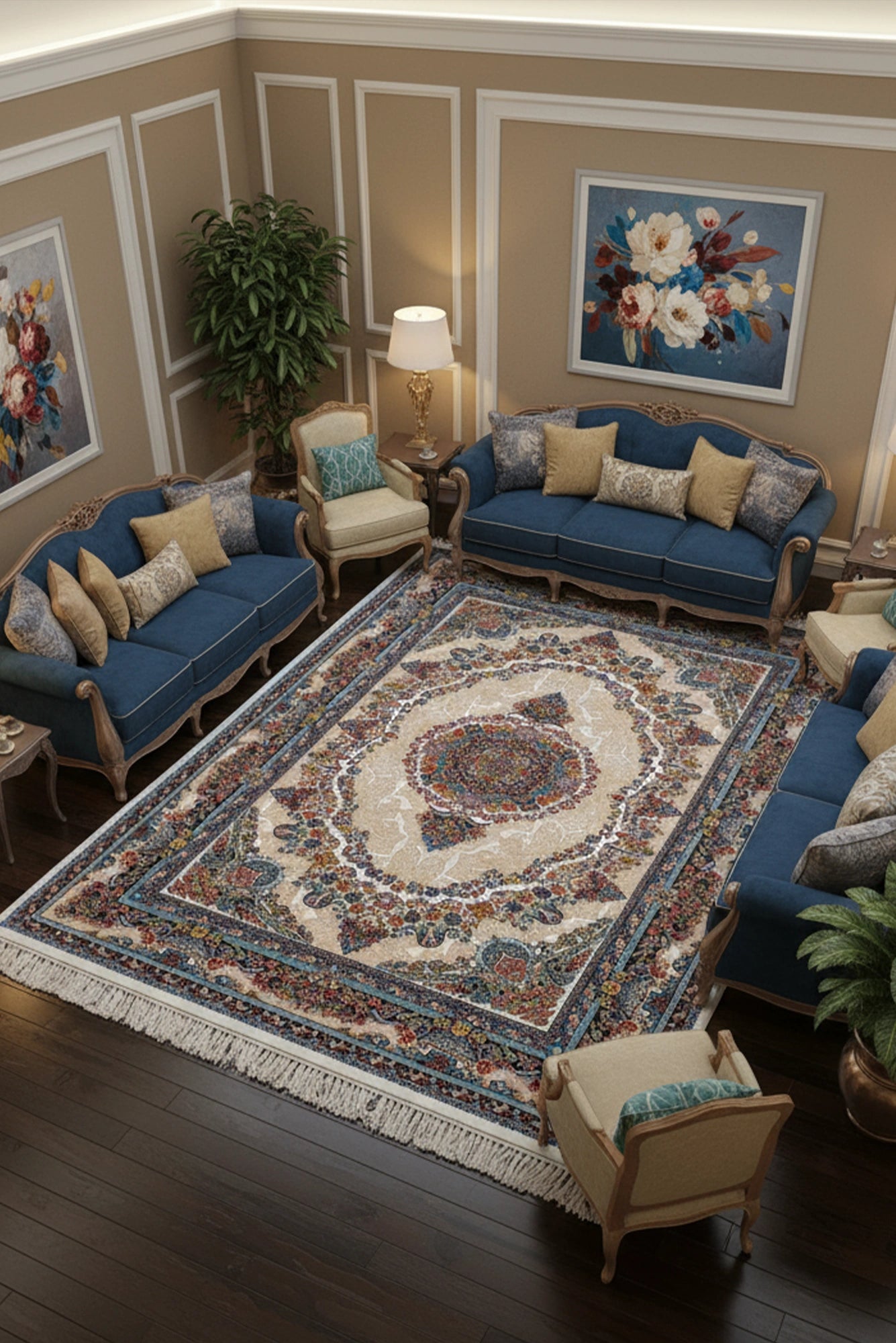 Persico Traditional Rug - 140 Cream