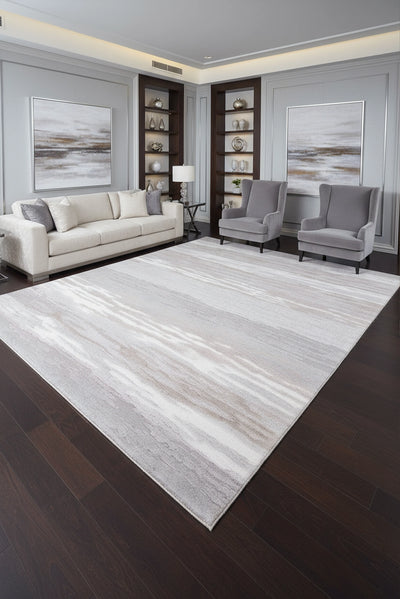 Silver Soft Rug 105 - Grey