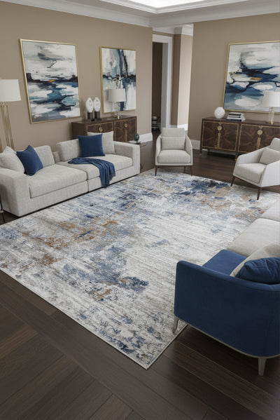 Virginia Modern Plush Rug - 102 Blue