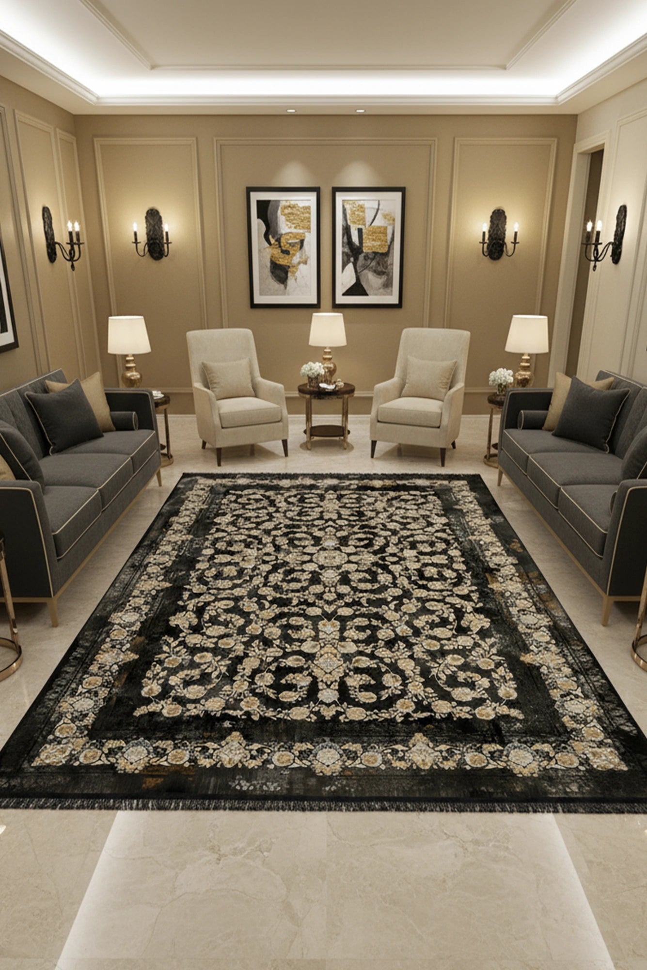 Persico Traditional Rug - 131 D.Blue