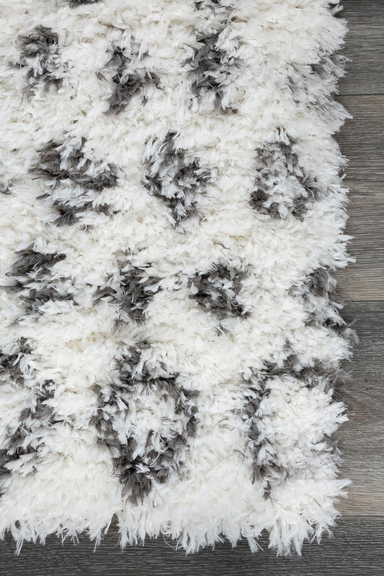 Hudson Moroccan Shaggy Rug - 101 White