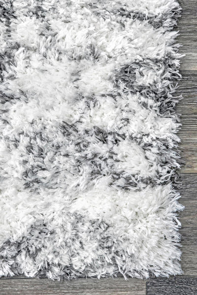 Hudson Moroccan Shaggy Rug - 103 White