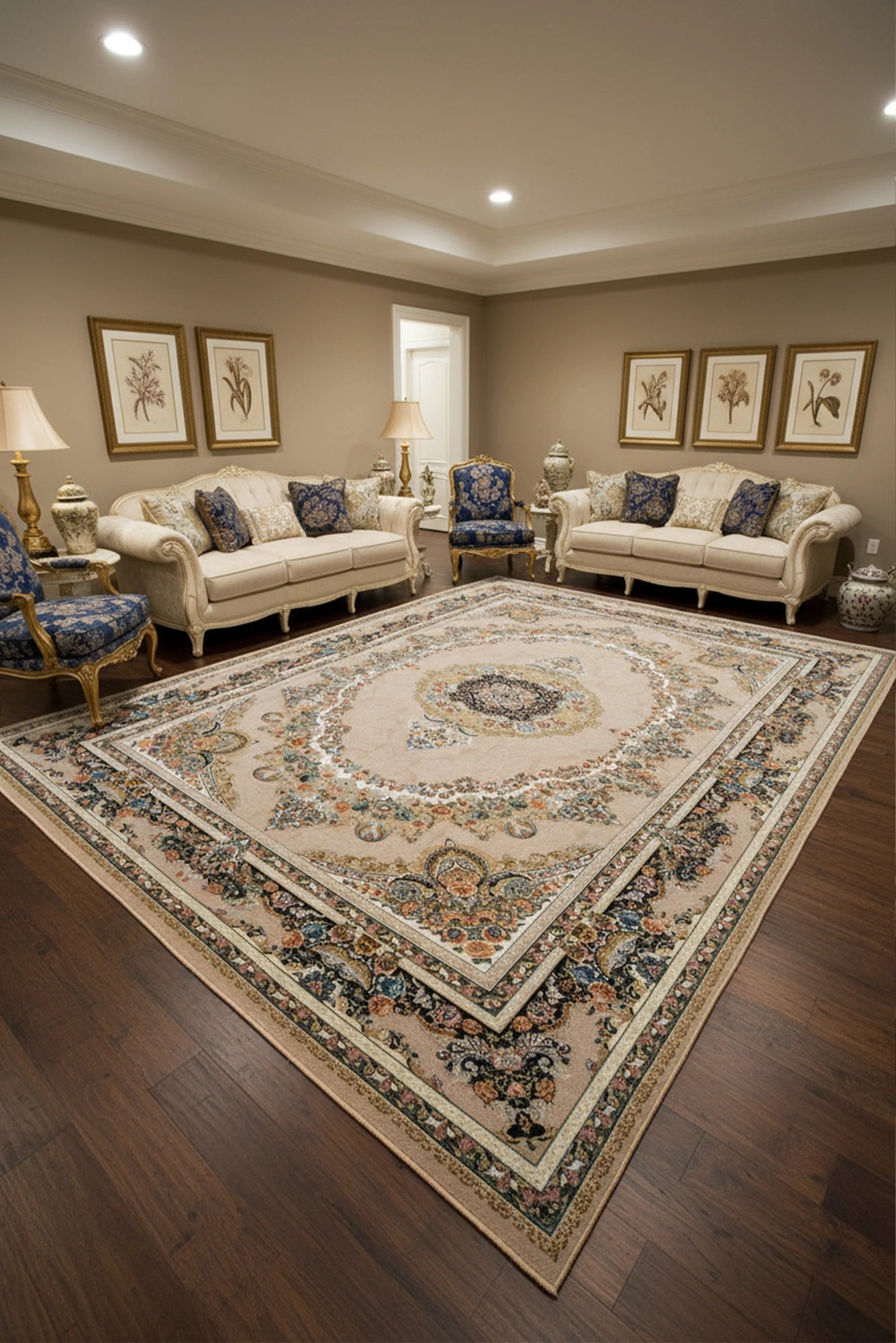 Persico Traditional Rug - 130 Silver