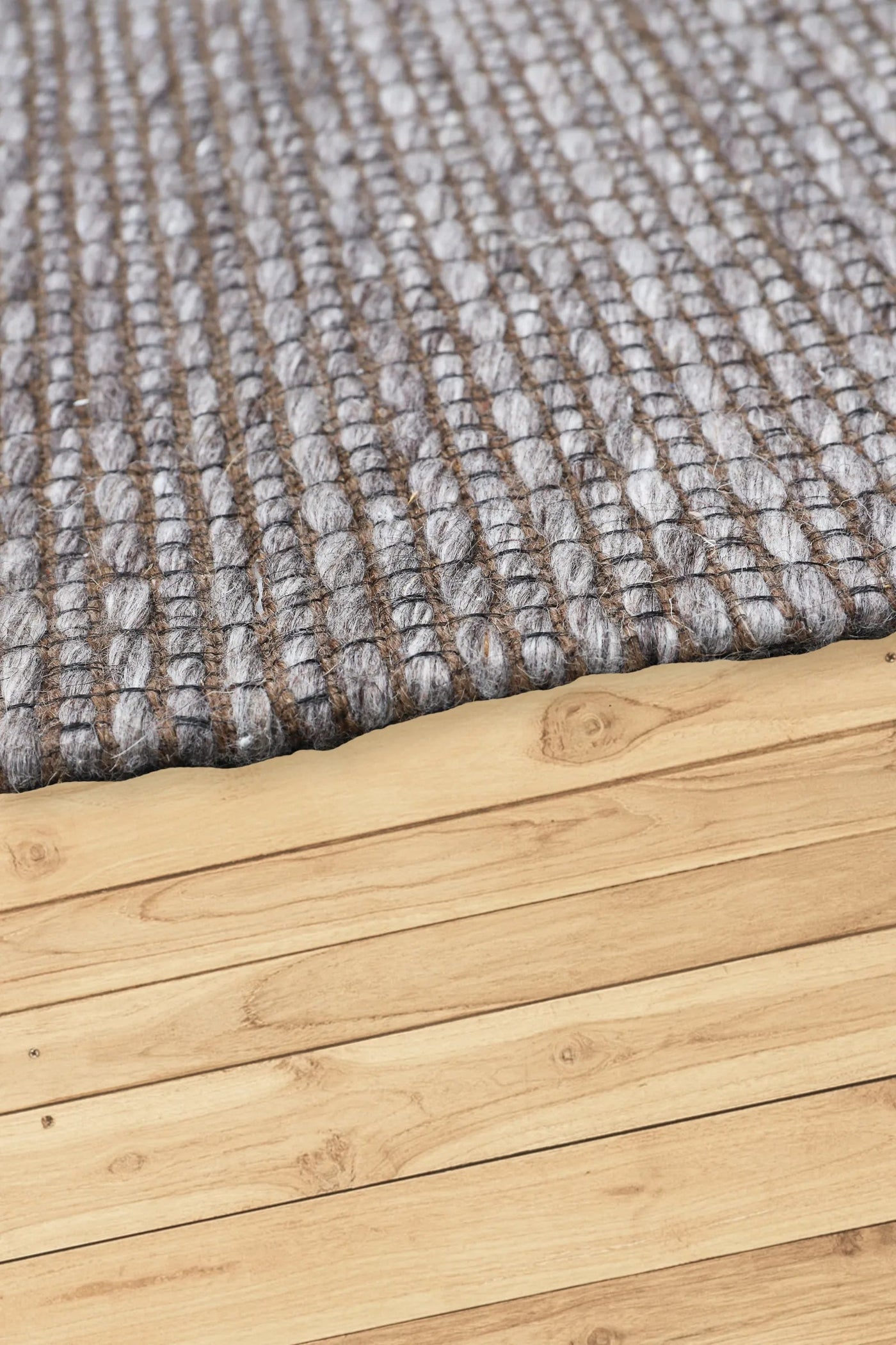 Hampton Handwoven Rug - 115 Grey