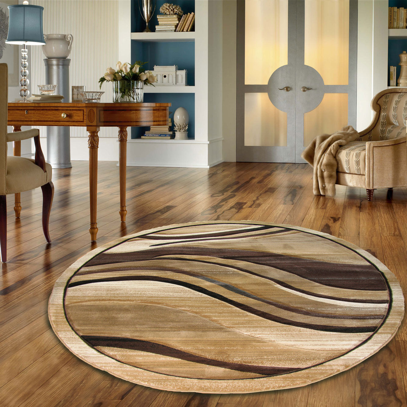 Pisa Abstract Rug - 122 Brown