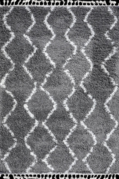 Luxor Shaggy Rug - 102 Grey