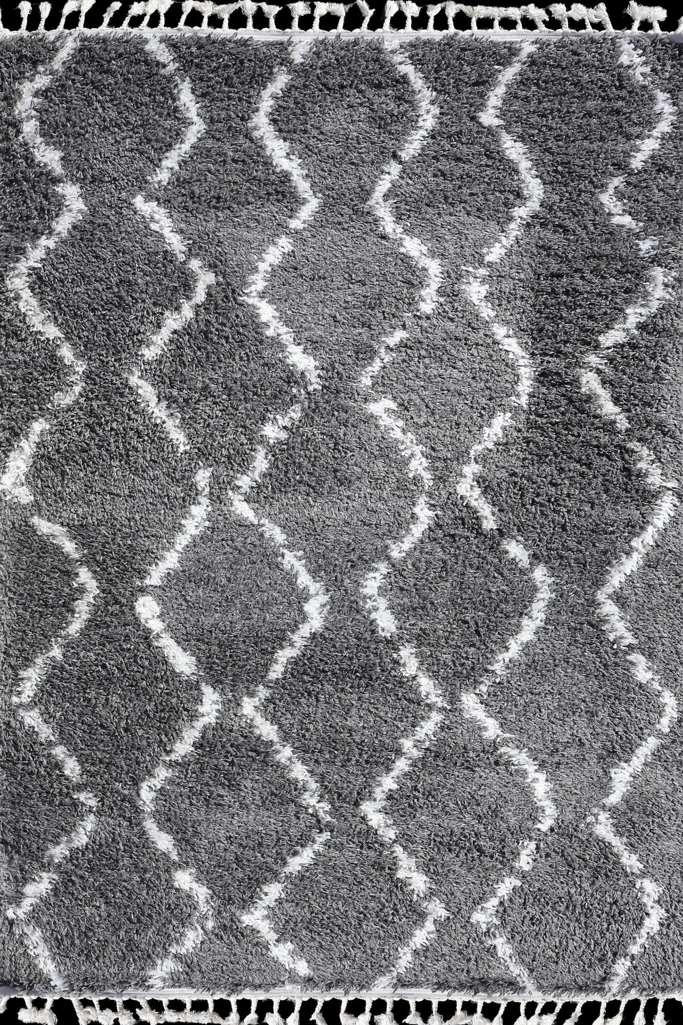 Luxor Shaggy Rug - 102 Grey