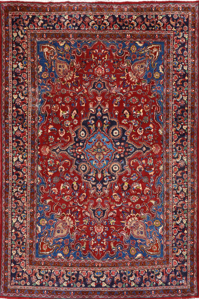 Mashad - Hand-Knotted Wool Rug - 398x295 cms