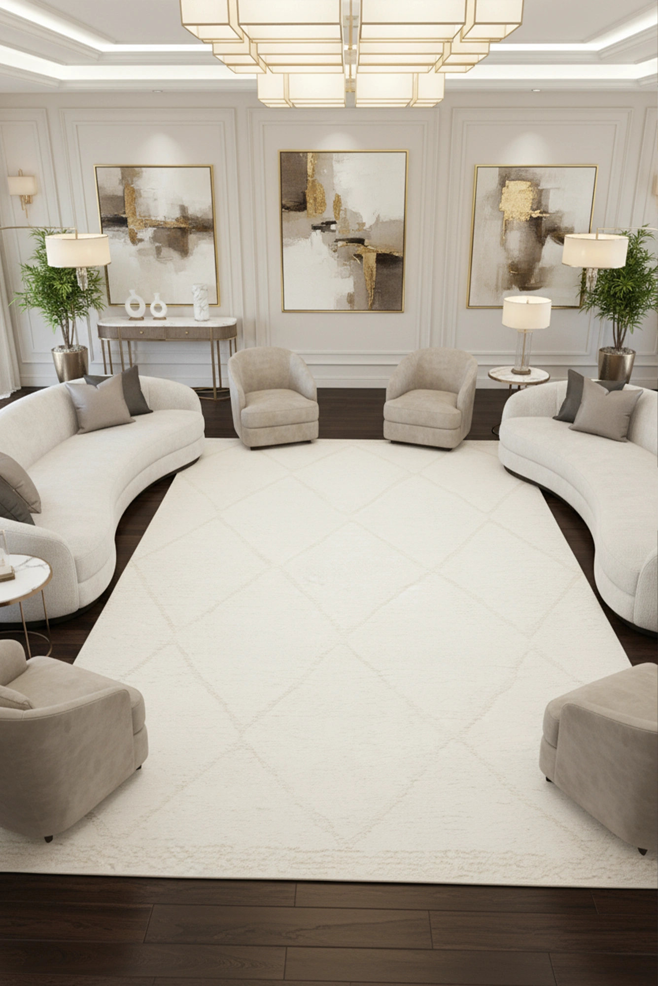 Lilly Rug Lilly Modern White Rug 103 | Soft Touch Comfort – Cyrus Rugs | Cyrus Rugs