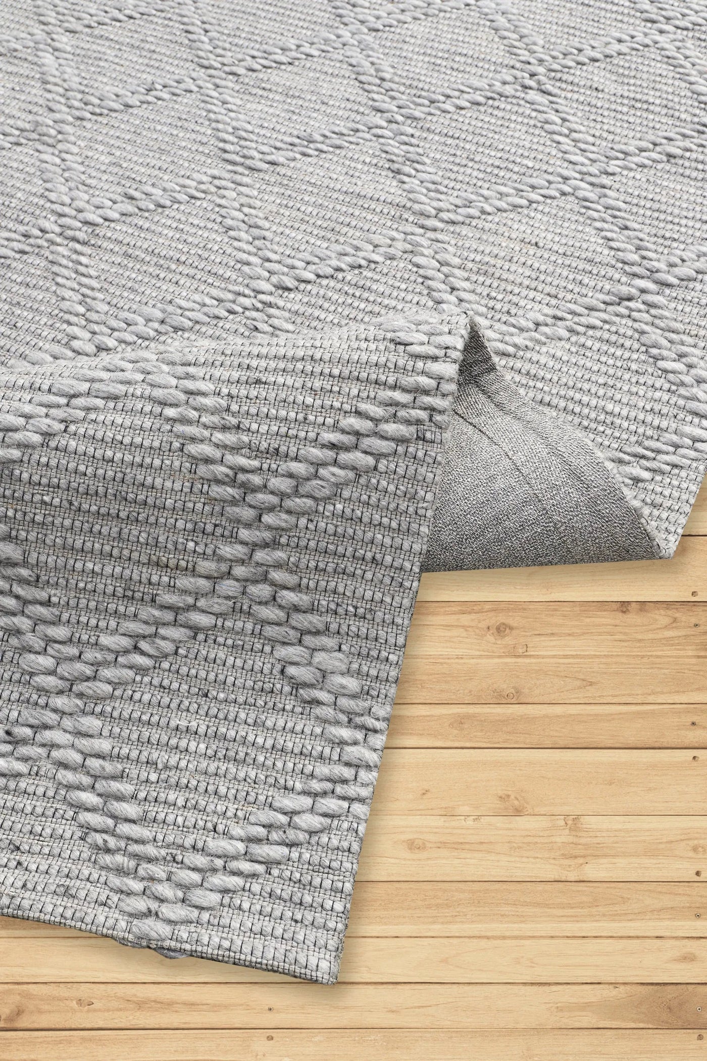 Hampton Handwoven Rug - 107 Grey