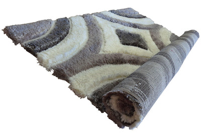 Super Shaggy Abstract Rug - 104 Beige