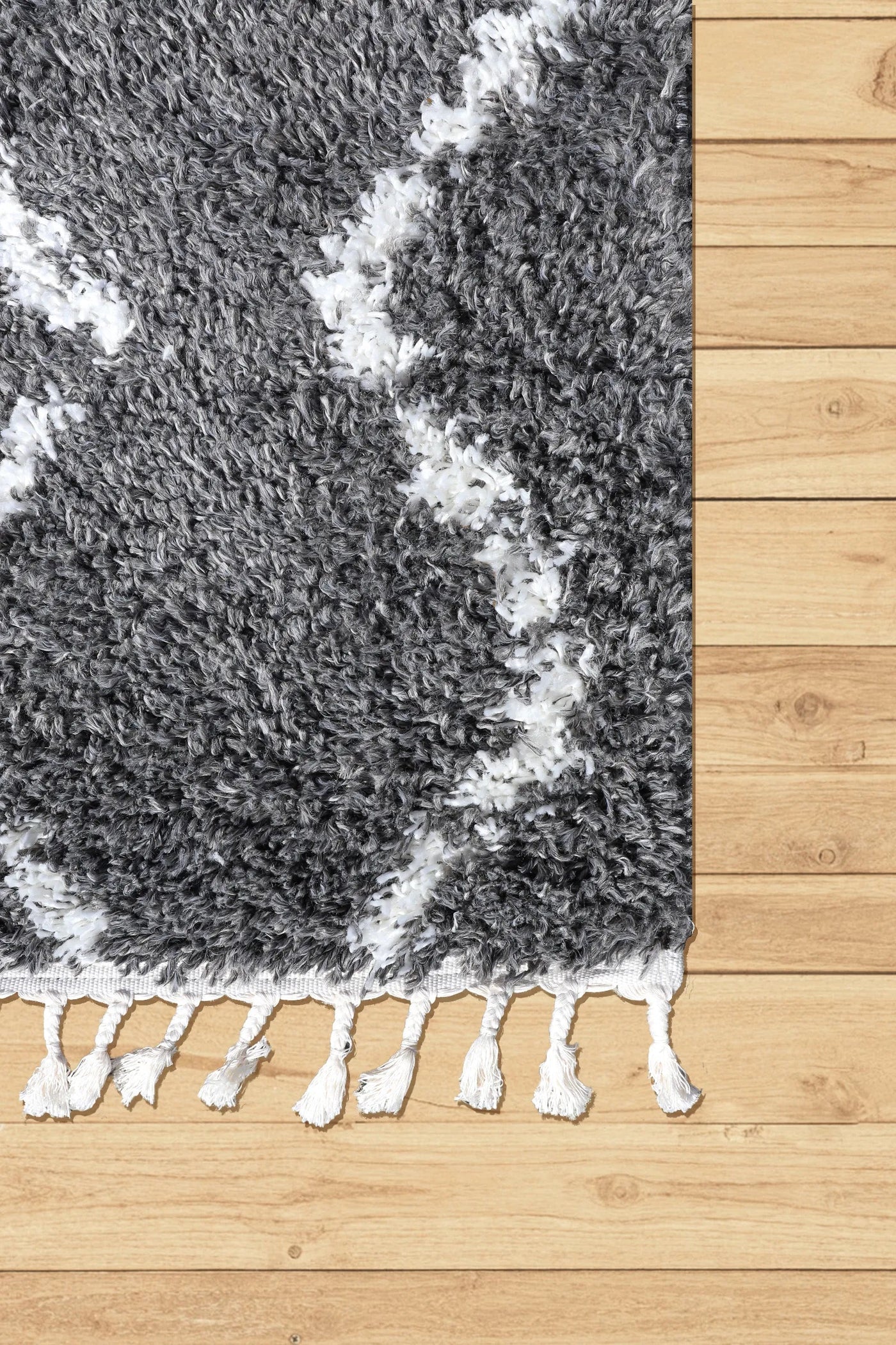 Luxor Shaggy Rug - 102 Grey